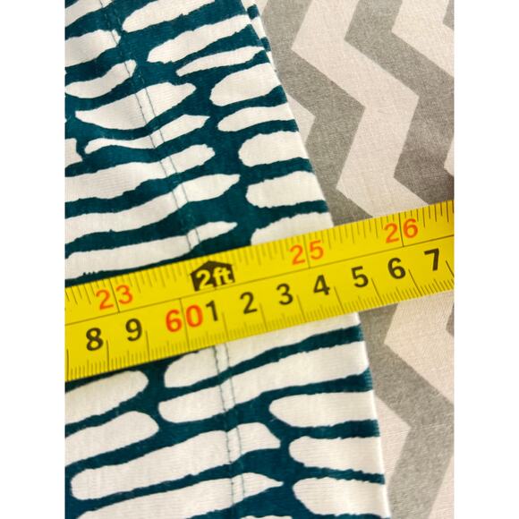 Chico’s Green White Abstract Print Long Sleeve Top Size 4 (XXL) - Picture 3 of 9